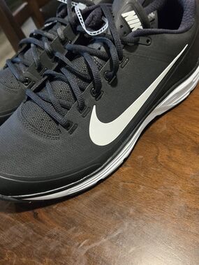 Nike Black & White Baseball Turf with White Swoosh